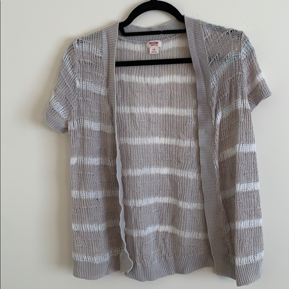 Short Sleeve Open Cardigan
